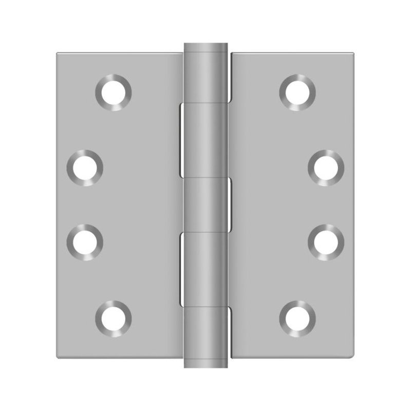 Charnière de porte à mortaise standard en acier inoxydable satiné 4 po Deltana SS44U32D - paire, Acier inoxydable brossé