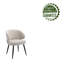 Chaise rembourrée en tissu avec pieds en acier Emireth-1458068823