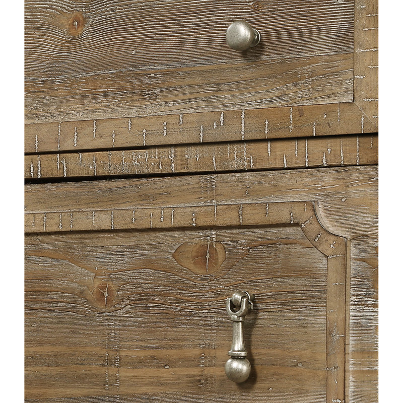 Ilay 64" W 6-Drawer Solid and Manufactured Wood Dresser