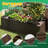 6X3x2ft Galvanized Raised Garden Bed, Outdoor Planter Garden Boxes Large Metal Planter Box For Gardening Vegetables Fruits Flowers, Brown-1592080986-1592080976