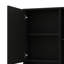 Pharmacie de salle de bain avec miroir, 29 po x 28 po, armoire de rangement murale avec porte, tablette personnalisable et barre à serviettes-1798904045