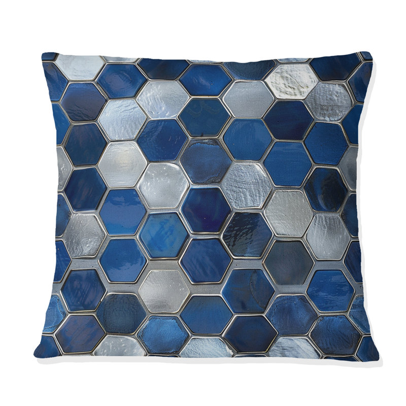 Coussin décoratif Glam Hexagon I - Glam, H 18 po x H 18 po