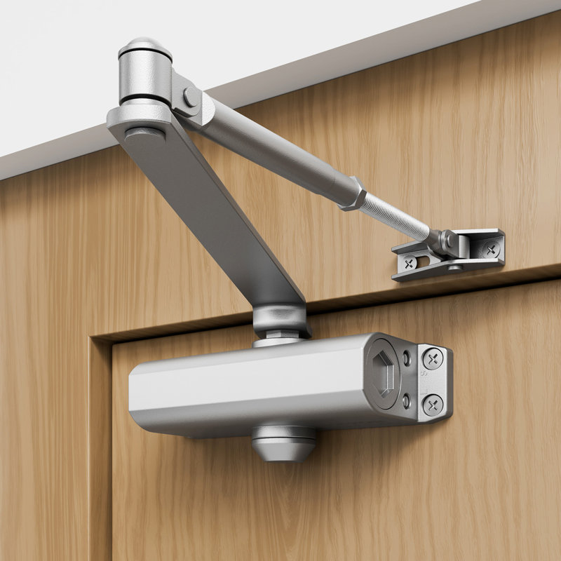 Ferme-porte VEVOR, ferme-porte automatique à usage commercial ou résidentiel pour poids de porte, taille ajustable, Argent