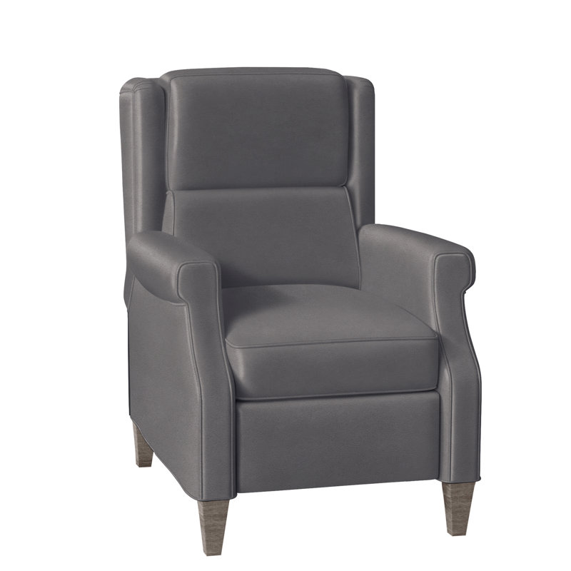 Gallaway Recliner, Stone, Aline Fumo Genuine Leather, Manual