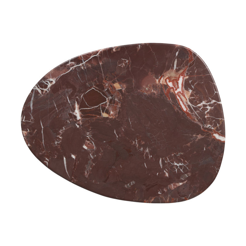 Zion End Table-Merlot Marble, Marble, Merlot Marble