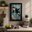 Stained Glass Orca Geometric - Wrapped Canvas-175726721-175726746