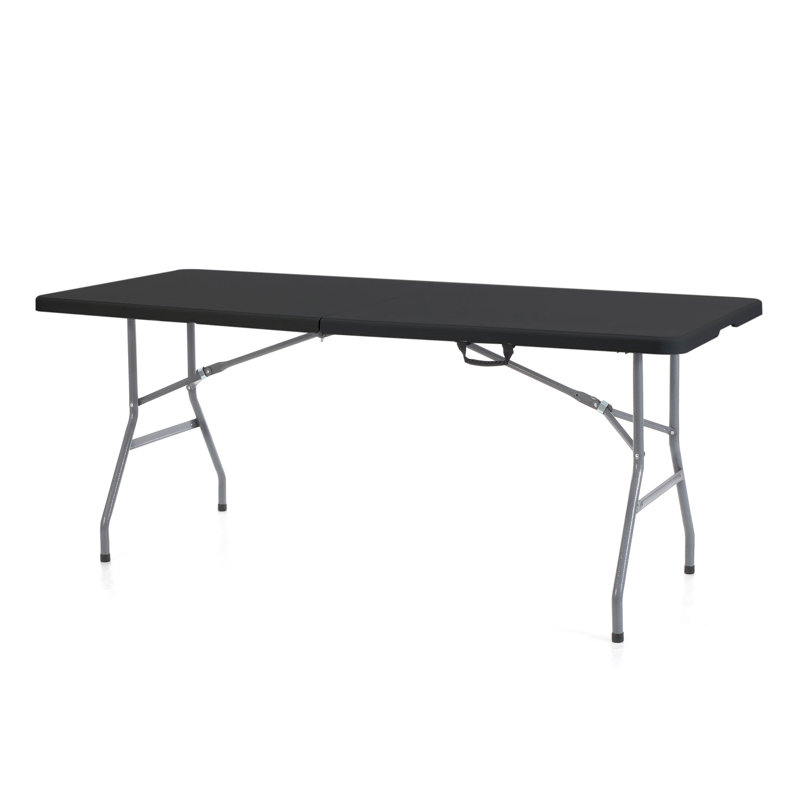 72'' Rectangular Folding Table, Black