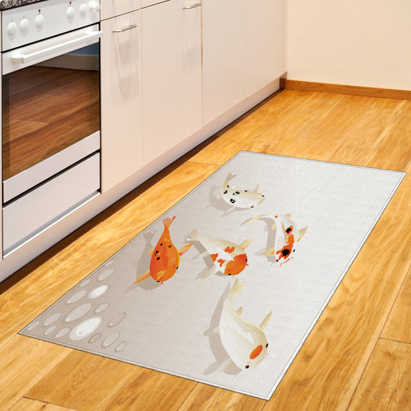 Tapis décoratif Koi Animal, Rectangle 2 pi 7 po x 5 pi