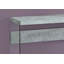 Table d'appoint, console avec pieds en verre trempé transparent, table de couloir-365515845