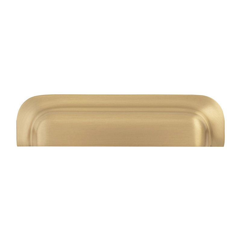 Edgewood Brass Cup Pull, 3 3/4", Satin Brass