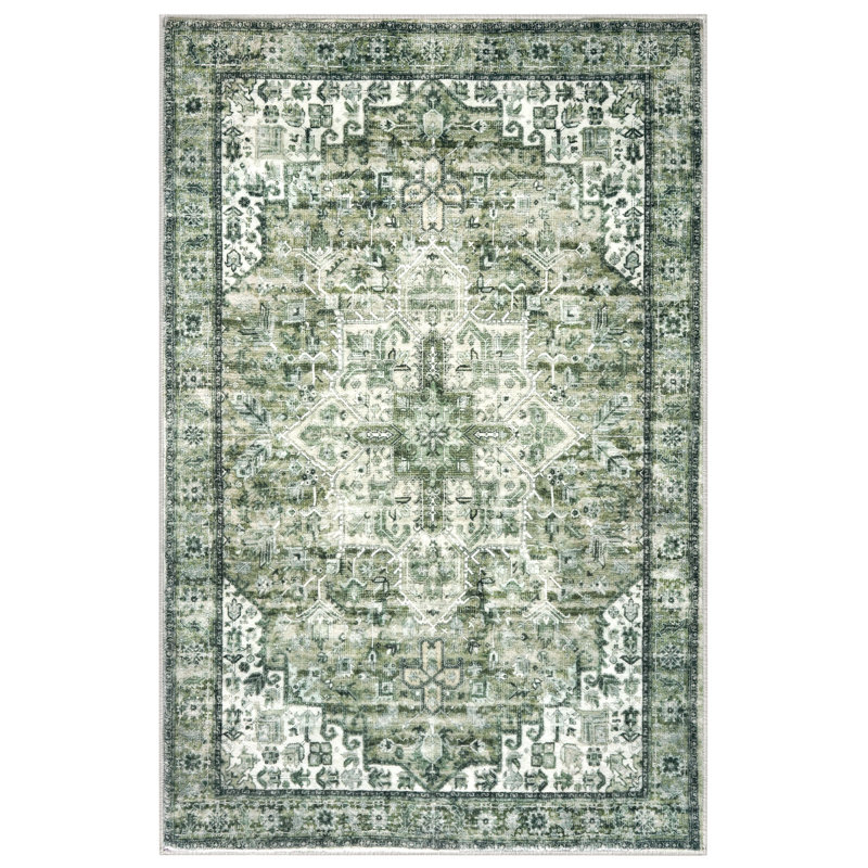 Tapis verts lavables antidérapants, Rectangulaire 3 pi x 5 pi