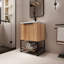 Meuble-lavabo simple 24,07 po avec plateau en résine Fallsbrook-1950702745-1951017656