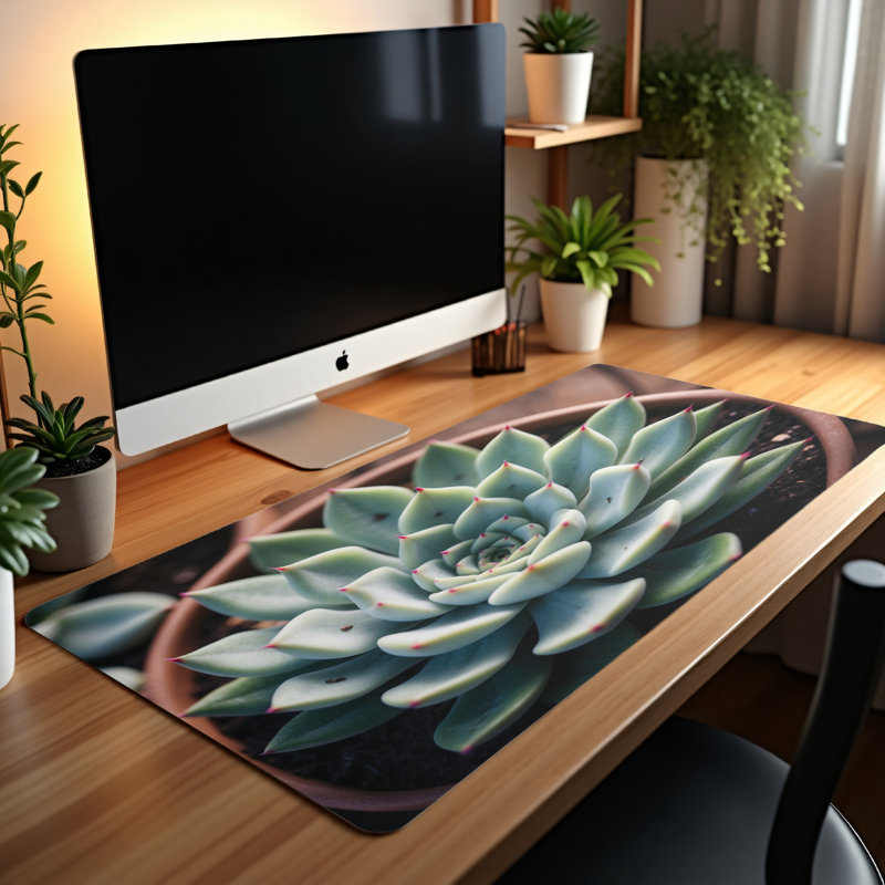 Polyester Desk Pad, 14.4x12.1