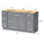 Base de meuble-lavabo simple 57 po seulement-94526506