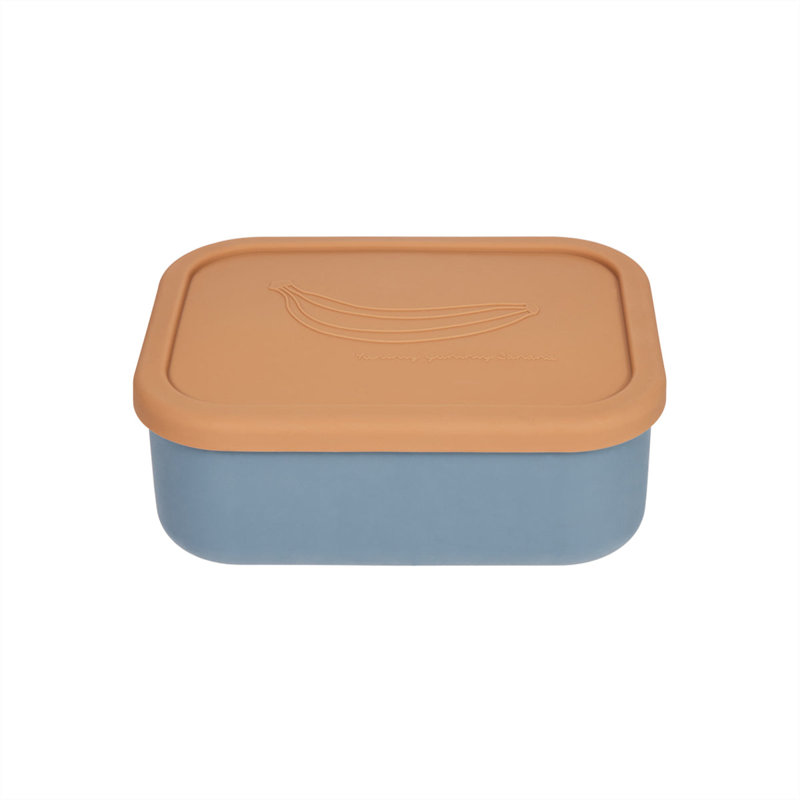 Yummy Lunch Box - Large, Blue/Fudge