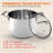 NutriChef 8 qt. Non-Stick Stainless Steel Stainless Steel Stock Pot