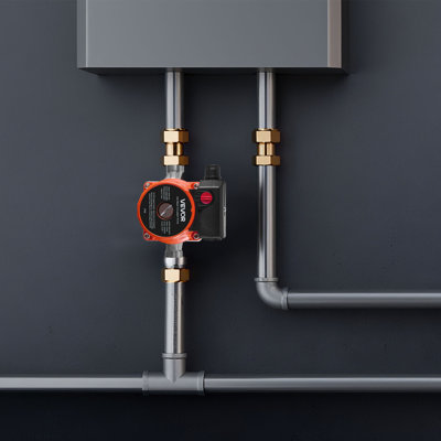 Pompe de circulation d'eau chaude, 10 GPM, système de pompe de circulation instantanée, contrôle à 3 vitesses, 0,13 HP, 110-120V, adaptateur NPT 3/4 po à NPT 1/2 po, tête en fonte, pour système de chauffe-eau