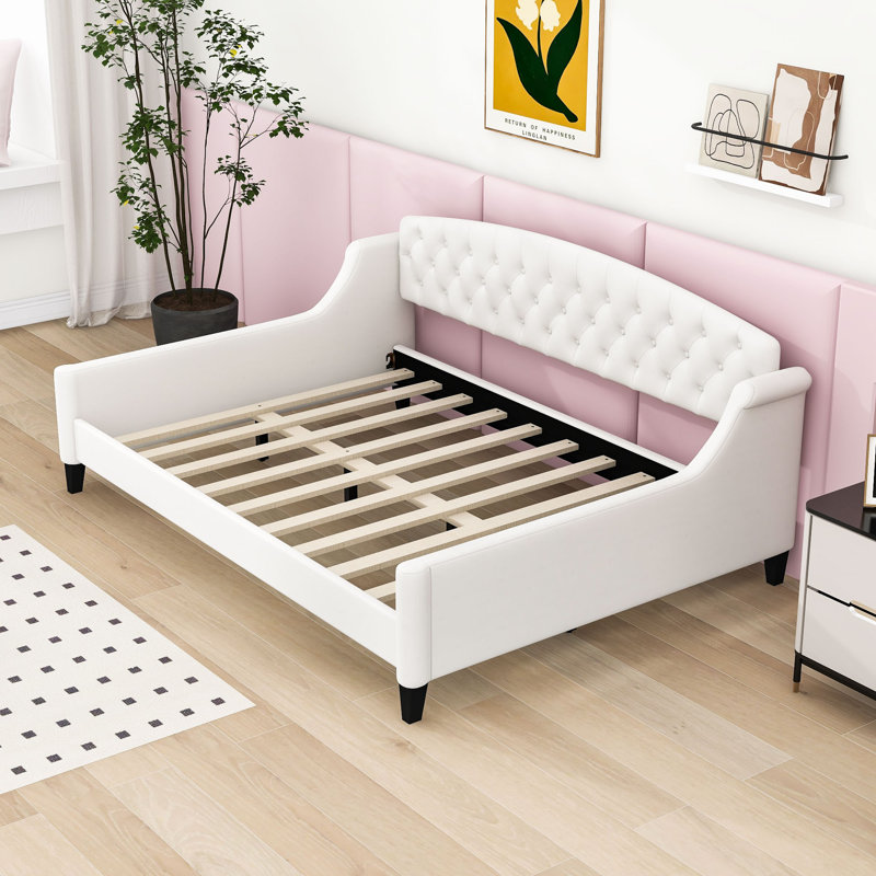 Ameet Upholstered Daybed, Beige