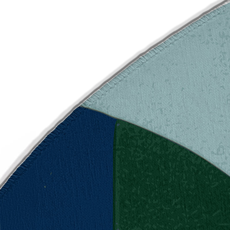 Witty Twist Indoor And Outdoor Area Rug, Round 5'