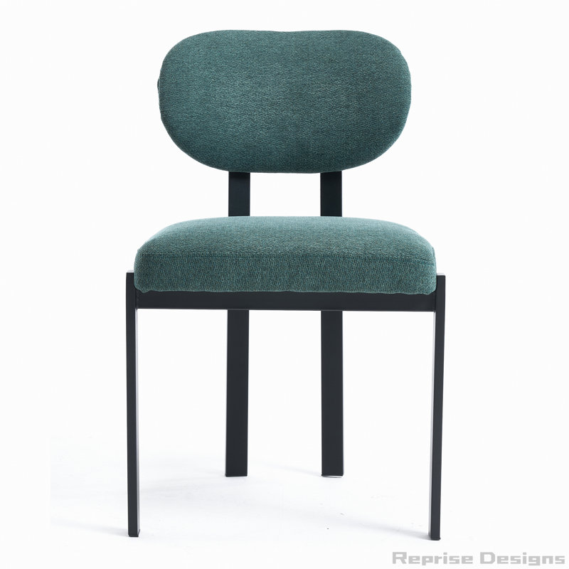 Upholstered Boucle Dining Room Chairs Set of 2, Antique Green