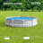 Steel Round Frame Set Pool 30'' H x 120'' W x 120'' L , with Pump Included