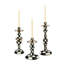 Courtly Check Medium Enamel Candlestick