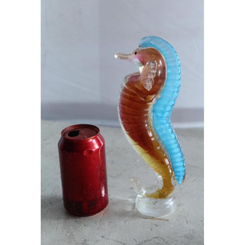 Figurine décorative en verre soufflé à la main NIFao 4 po x 4 po x 10 po H