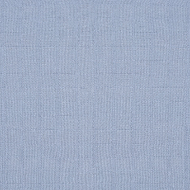 Dewdrop Blue Organic Cotton Muslin Bassinet Sheet