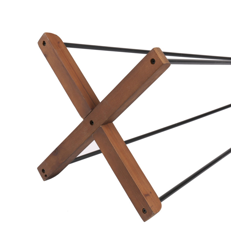 Reclaimed Wood And Metal Freestanding Coat Rack With Hooks, Perfect For Bedroom And Living Room Organization