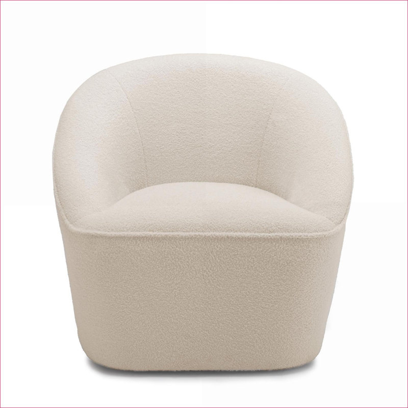 Fauteuil d'appoint pivotant Anson, siège rembourré pour adultes, pour salon, chambre à coucher, bureau à domicile