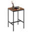 Table de bar carrée, petite salle à manger de cuisine, table de cocktail, pub haut pour la fête, structure en métal robuste, étroit pour le salon, cuisine, bar-1842781012