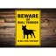 Plaque Bull Terrier Beware-58216623