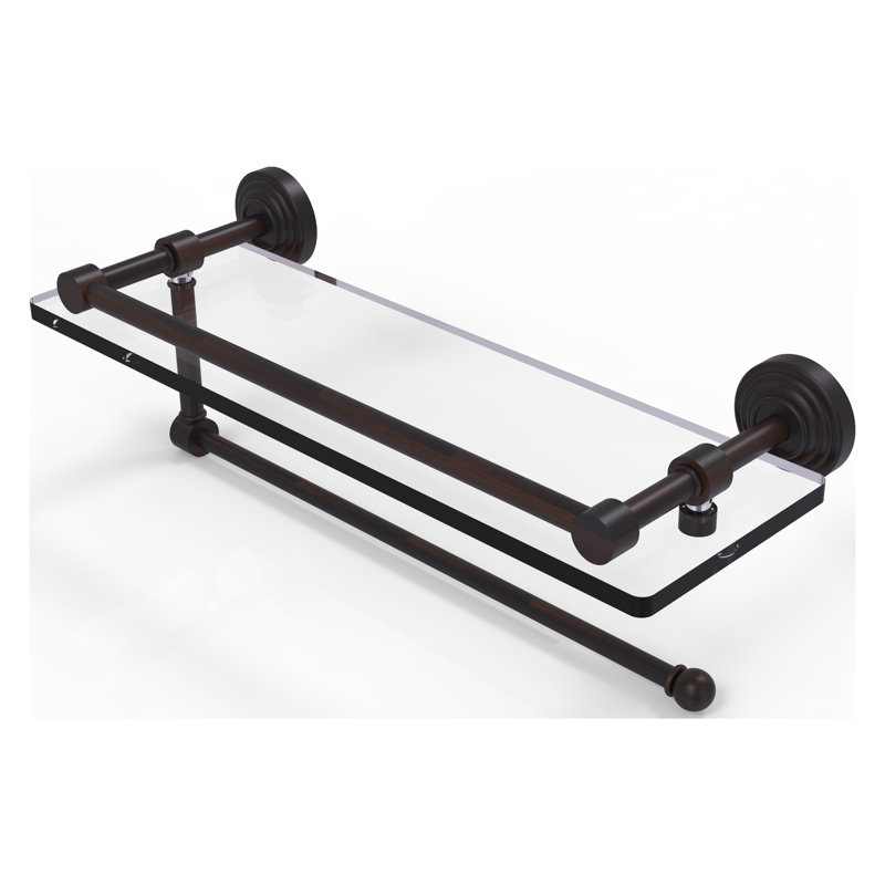 Beresford Bracket Shelf with Towel Bar, Venetian Bronze