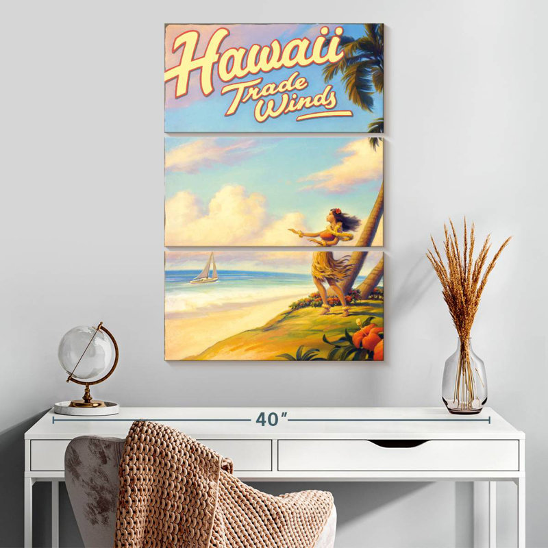 Gillard Hawaii Tradewinds, H 32 po x l 20 po