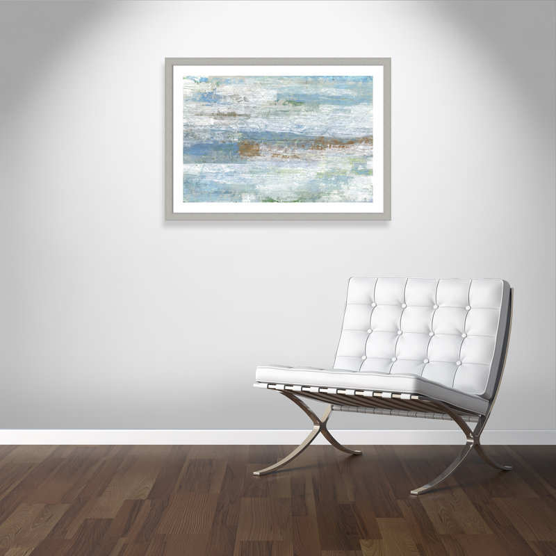 Blue Dreams' Framed Print, Brushed Silver