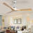 52'' Silver and Natural Ceiling Fan Indoor/Outdoor Fan for Patios with Remote Control 6-Speed Mute Reversible Motor Timer-1314242559-1322099288-1322099280