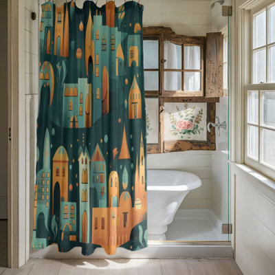 Rideau de douche Chirpy City - Premium