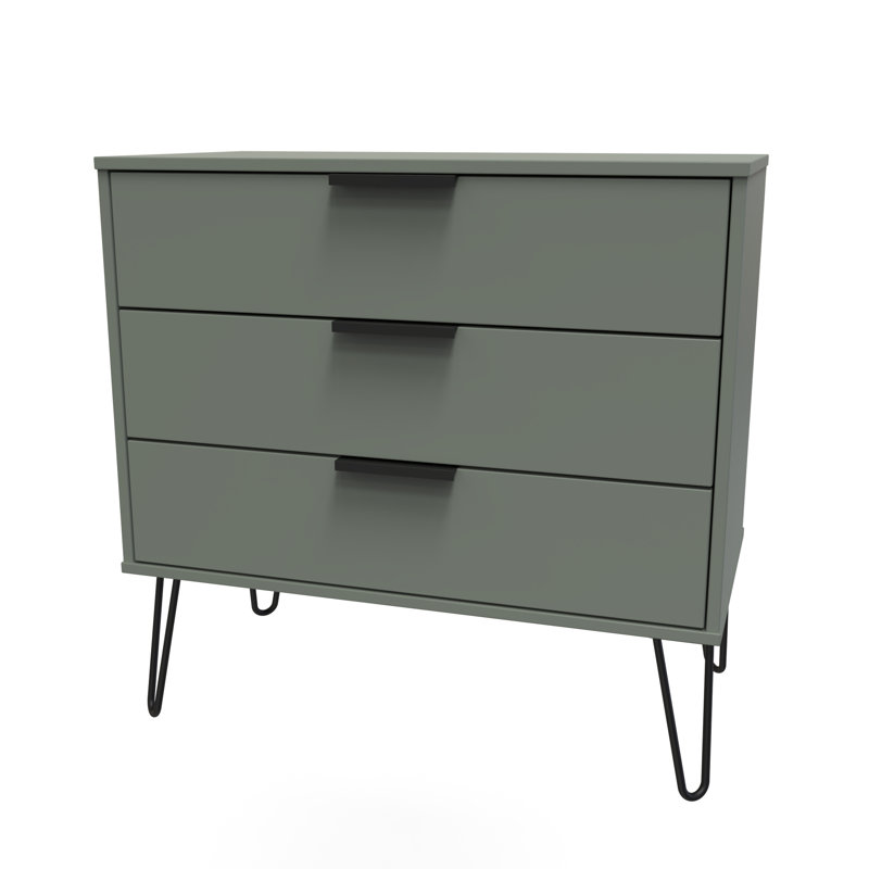 Turah 77cm W 3 - Drawer Chest of Drawers