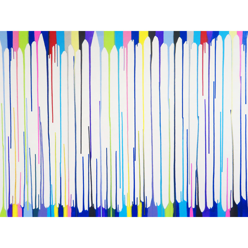 Blue Kiss Of Gravity by Drew Gaffney, Black Framed Paper, 17.25" H x 21.25" W