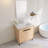  Abdullateef  30" Freestanding Bathroom Vanity Single Sink,White Ceramic Basin,2 Soft-Close Doors-449661513