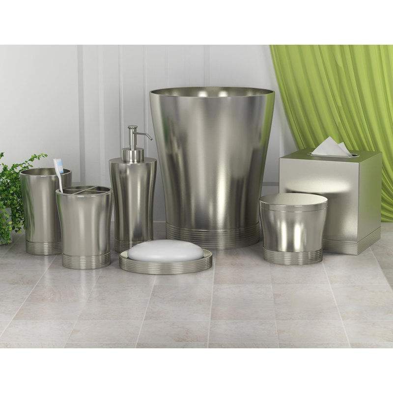 Quesnel Bathroom Accessory Set, Matt Pewter
