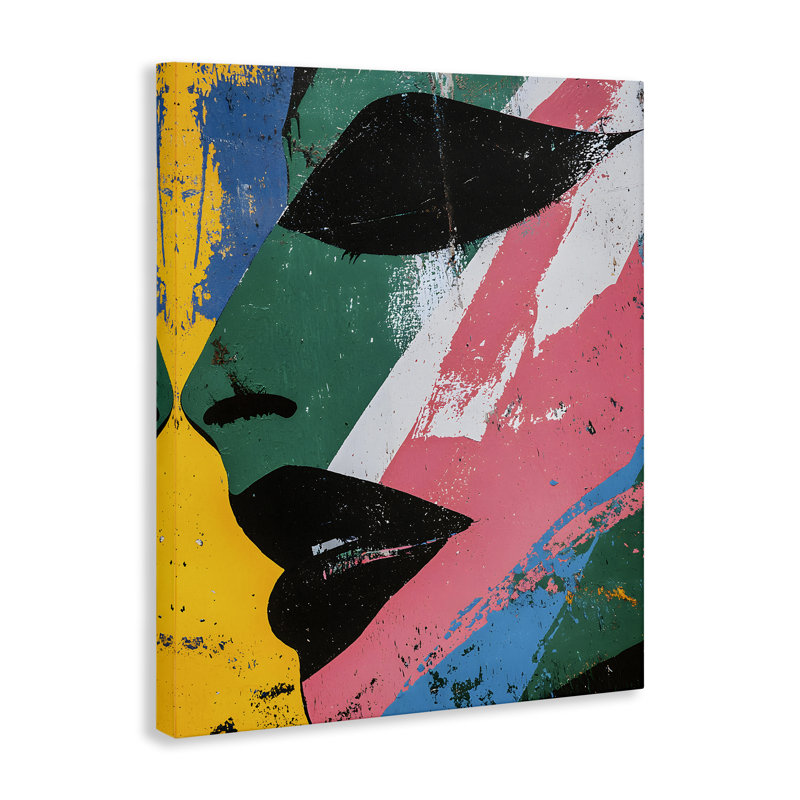Art mural dynamique sur toile à motif de fractale, design par Walker Noble, H 20 po x l 16 po
