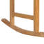 Chaise berçante d'extérieur avec coussin en bois de teck-19760657
