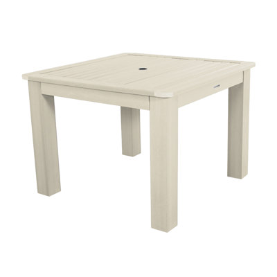 Highsmith Rectangular Outdoor Dining Table With Umbrella Hole , in. W 42'' in. D