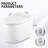 Smart Toilet Bidet Combo with Foot Sensor, Self-Cleaning Nozzle, Heated Seat
