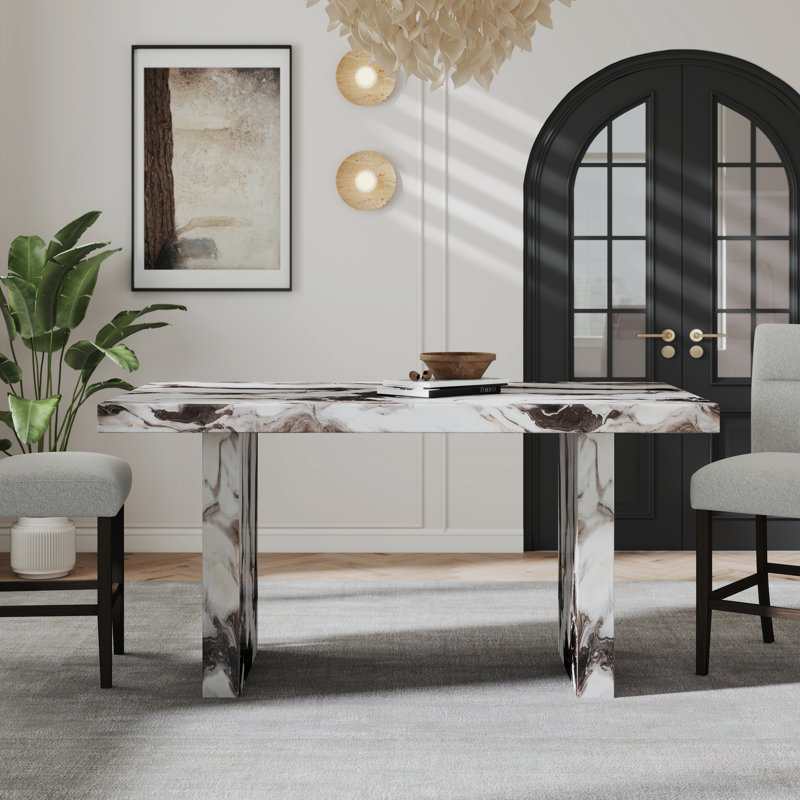 Table de salle à manger à hauteur de comptoir Roundhill Furniture Cavira