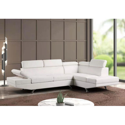 Canapé modulaire en cuir Janette