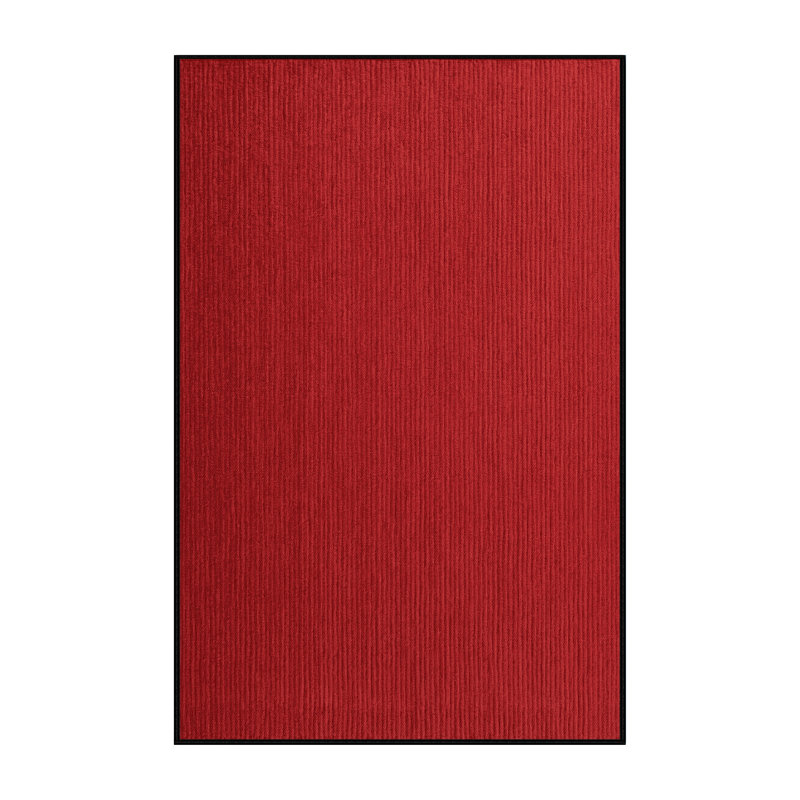 Tapis rouge uni lavable à la machine, Rectangle 7 pi x 9 pi