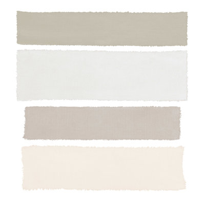 Tissage peint I Neutral On White Sq