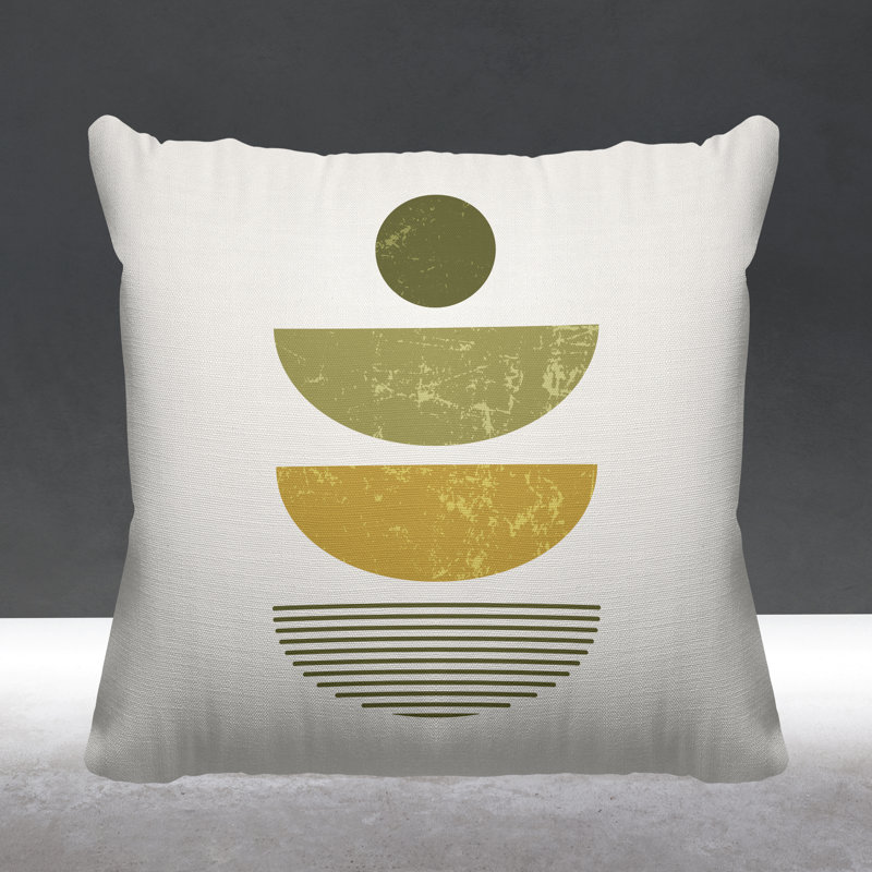 Coussin intérieur / extérieur Carmen Boho, L 17 po x H 17 po, Vert
